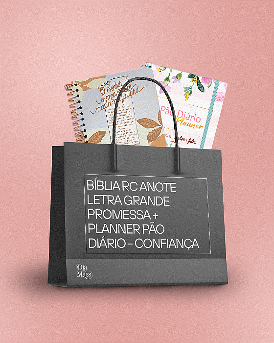 Kit Bíblia RC Promessa + Planner Pão Diário – Confiança