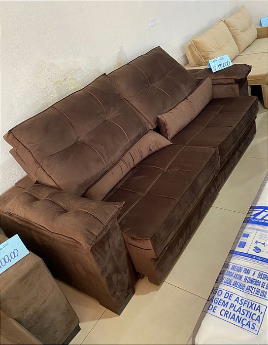 SOFA RET/RECL HAMBURGO 2,50 MT COR 3040/05