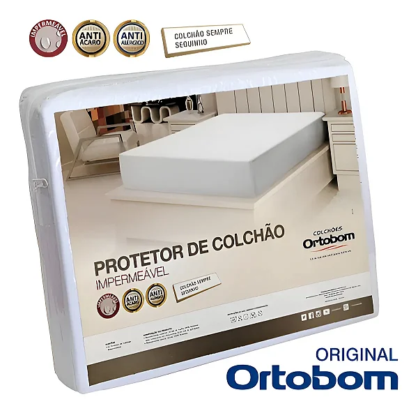 PROTETOR CASAL COLCHÃO ORTOBOM 140X190