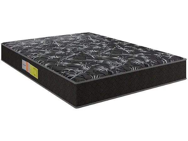 COLCHÃO VIÚVA SUPREME GAZIN D45 ESPUMA  ALT210 COMP1880 LARG1280 -PRETO FLORAL