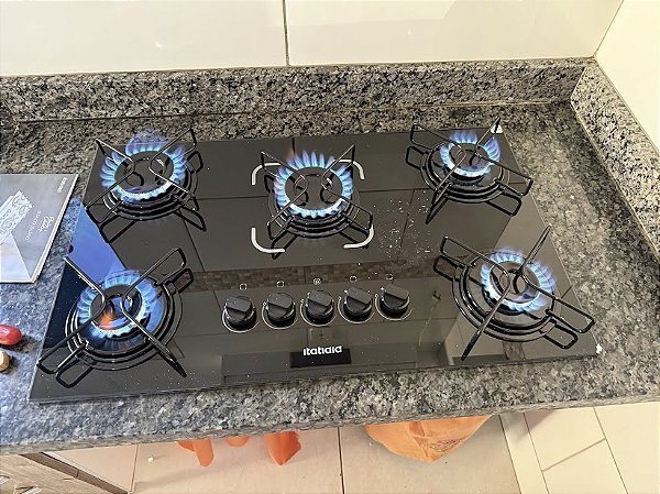 FOGÃO COOKTOP ITATIAIA ESS 5Q TC PTO