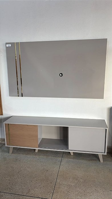 PAINEL E RACK COMBO CRONOS 1,60 X 0,90 X 0,36 - FENDI / NATURALE