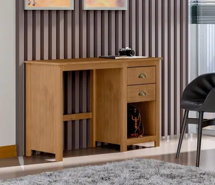 ESCRIVANINHA 2 GAVETAS TOPAZIO COR FREIJO