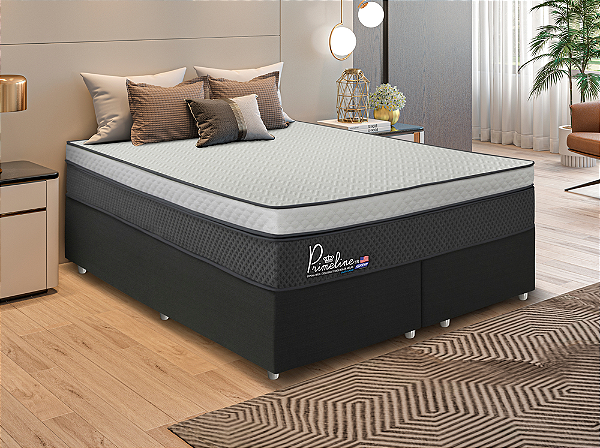 COLCHÃO QUEEN PRIMELINE HR  ALT: 350 COMP:1980 LARG:1580 - LINHO CHUMBO ESCURO