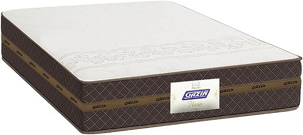 COLCHÃO CASAL GAZIN FLORA  ALT;220 COMP:1880 LARG:1380 - MARROM