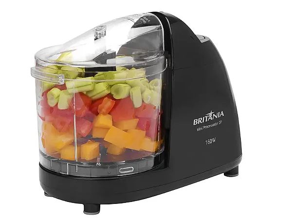 MINI PROCESSADOR BRITANIA 160W 2P 63302004 PRETO 220 VOLTS