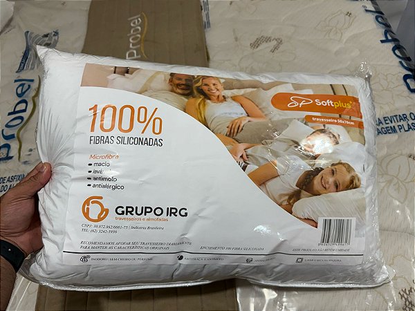 TRAVESSEIRO SOFT PLUS -  50 X 70 MICROFIBRA