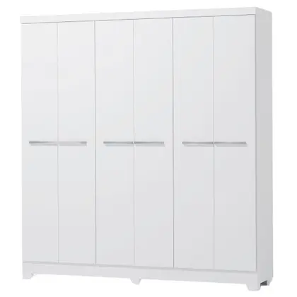 GUARDA ROUPA KAPPESBERG 6 PORTAS 2 GAVETAS - BRANCO