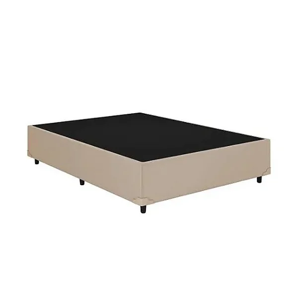 BASE CASAL 1,38X1,88X30CM - AREIA / LINHO