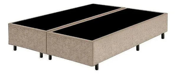 BASE QUEEN 1,58X1,98X30CM - AREIA  / LINHO