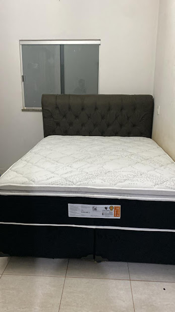 CABECEIRA SUPER KING 1,93X - PRETO / NOBUCK