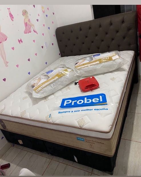 CABECEIRA QUEEN 1,58X - MARROM / NOBUCK