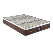 COLCHÃO  CASAL STONE PLUS 200KG GAZIN MISTO ALT280 COMP1880 LARG1380  -MARROM /BRANCO