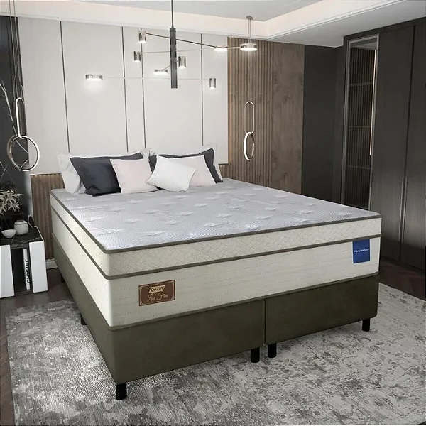COLCHÃO CASAL GAZIN LUX FIRM MOLAS ENSACADAS 0.34 X 1.88 X 1.38 -AREIA
