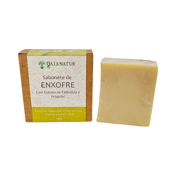 Sabonete de Enxofre com Calêndula e Própolis – Tratamento Natural Antiacne e Controle da Oleosidade