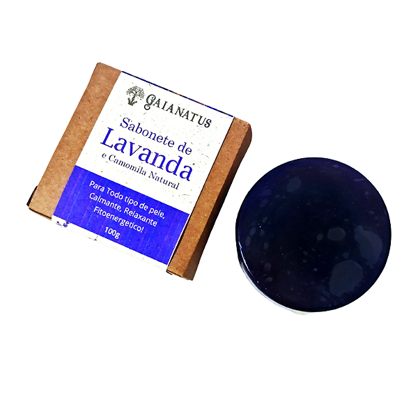 Sabonete de Lavanda e Camomila Calmante Relaxante Vegetal Natural