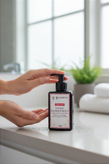 Kit 3 Sabonete Líquido Íntimo Natural de Barbatimão e Melaleuca Premium