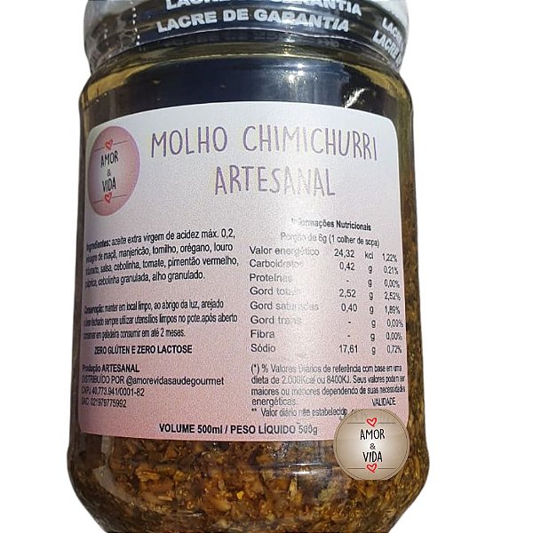 Molho Chimichurri 500ml