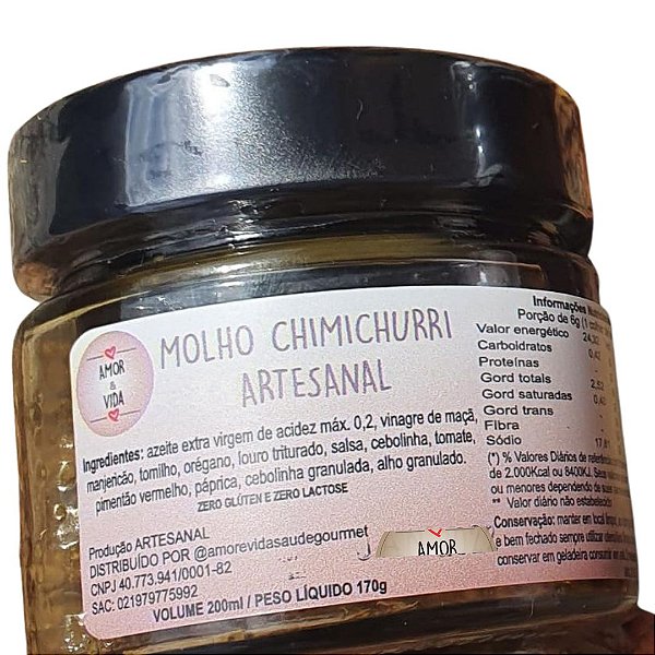 Molho Chimichurri 200ml
