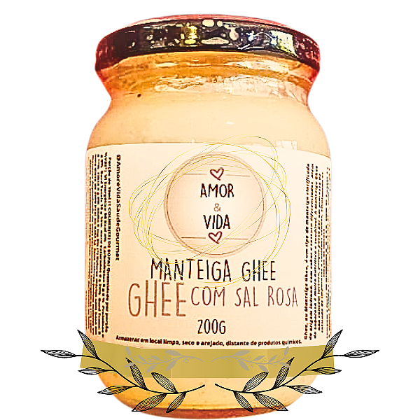 Manteiga Ghee Premium Com Sal Rosa
