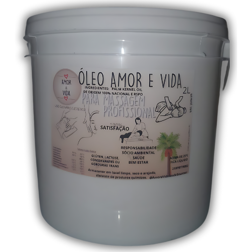 Óleo Amor e Vida para Massagens Relaxantes