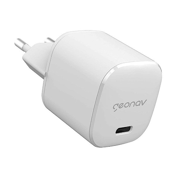 Carregador Universal Ultra Rápido, Power Delivery 20W, 1 X USB-C, Branco