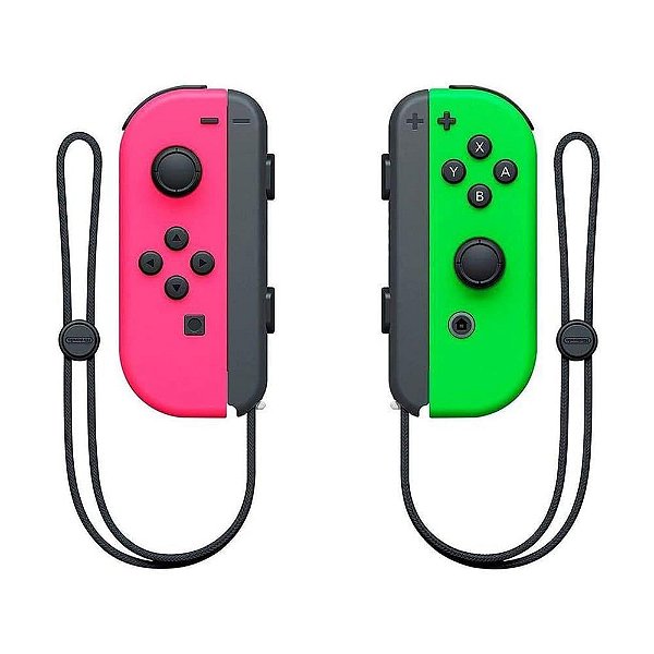 Controle Nintendo Joy con - Verde e Rosa - Nintendo Switch (Nacional)