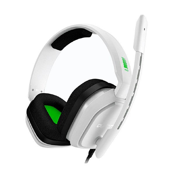 Headset Gamer Astro A10 Branco e Verde com fio - Multiplataforma