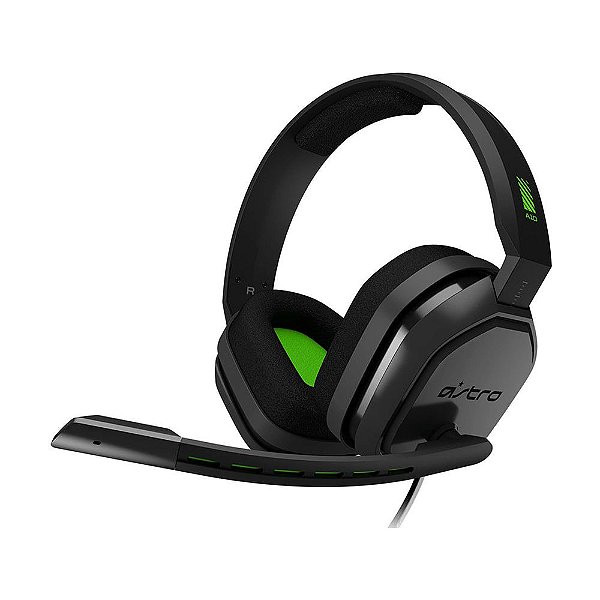 Headset Gamer Astro A10 Preto e Verde com fio - Multiplataforma