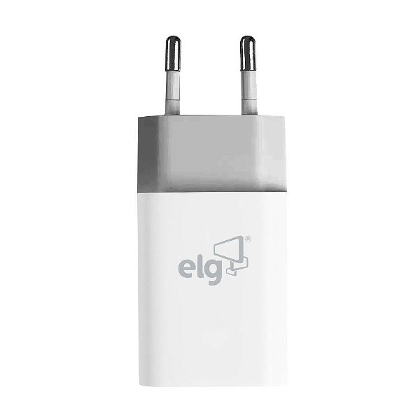 Carregador W124c Elg 1 Usb Tipo C X 1 Usb A Branco