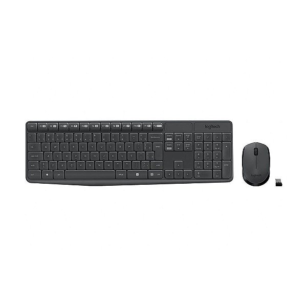 Kit Teclado e Mouse Logitech MK235 sem fio