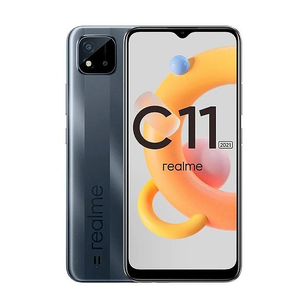 Celular Realme C11 (2021) 32GB Dual Chip Tela 6.5-Metal