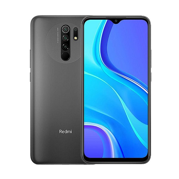 Smartphone Xiaomi Redmi 9 64GB Preto 4G Octa-Core -4GB 6,53” Câm.+ Selfie 8MP