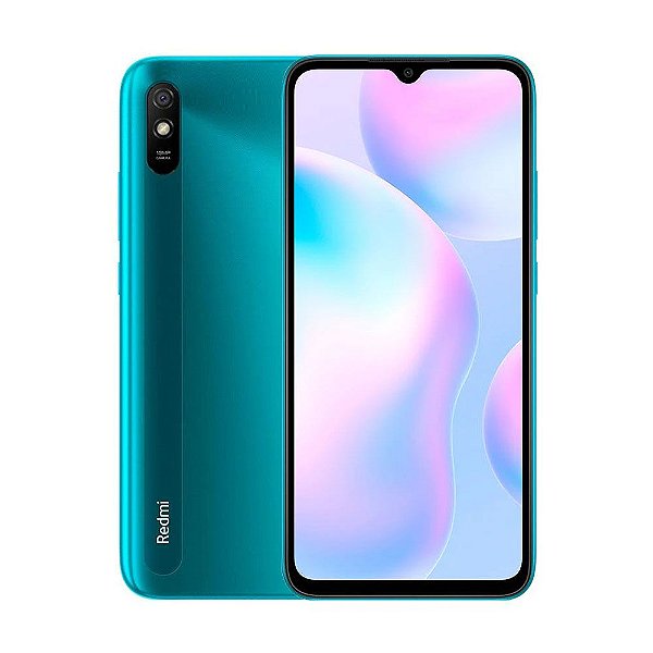 Smartphone Xiaomi Redmi 9A 32GB Verde 4G Octa-Core - 2GB RAM 6,53” Câm. 13MP + Selfie 5MP Dual Chip