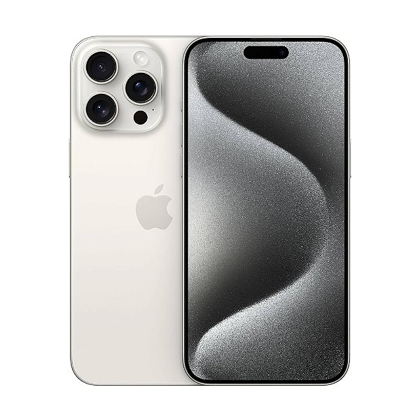 Apple iPhone 15 Pro (128 GB) Titânio branco- e-SIM