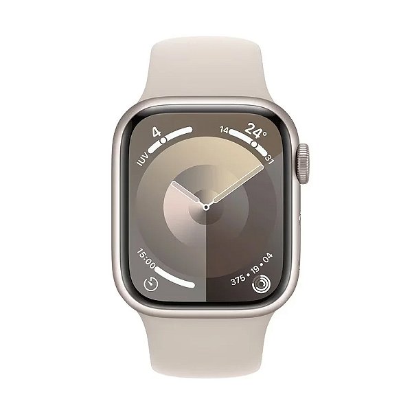 Apple Watch Series 9 41mm GPS , Pulseira Esportiva STARLIGHT