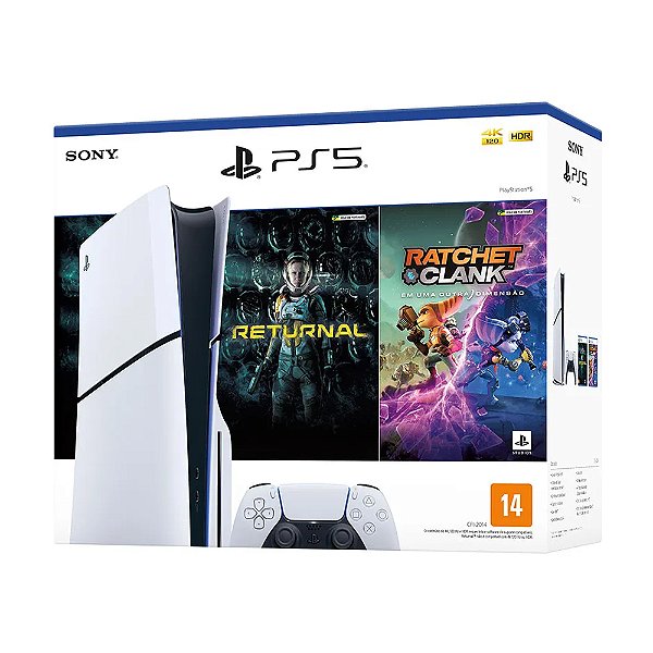 Console Sony PlayStation 5 Slim + Returnal e Ratchet & Clank - SO000124PS5