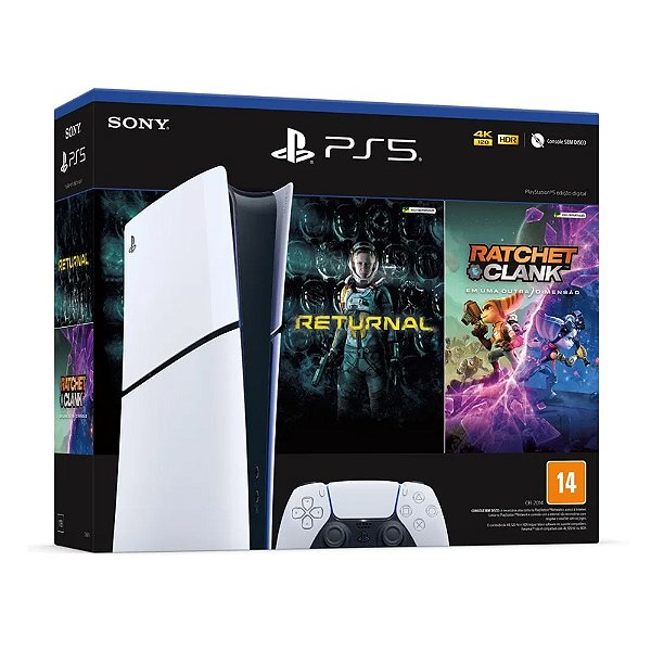 Console Ps5 Slim Digital 1TB c/Returnal + Ratchet Clank - Sony