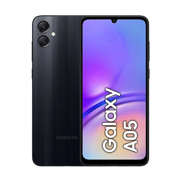 Samsung Galaxy A05 128GB, 4GB RAM, Câmera Dupla 50MP, Dual Chip, Preto