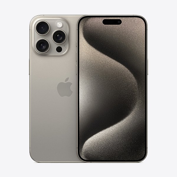 iPhone 15 Pro Max Apple (512GB) Titânio Natural, Tela de 6,7", 5G e Câmera de 48MP