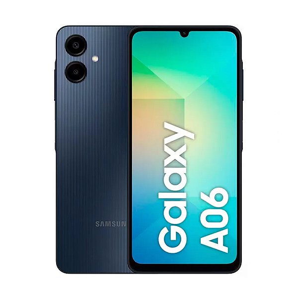Samsung Galaxy A06 com tela de 6.7", 128GB Azul Escuro