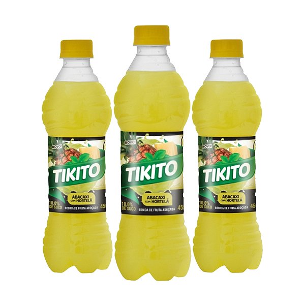 TIKITO ABACAXI C/HORTELA 12X450ML PET