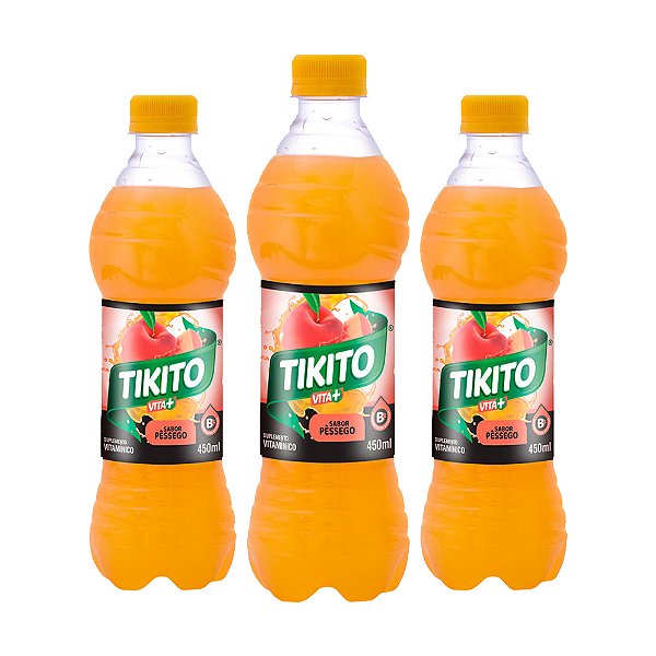 TIKITO PESSEGO 12X450 ML PET