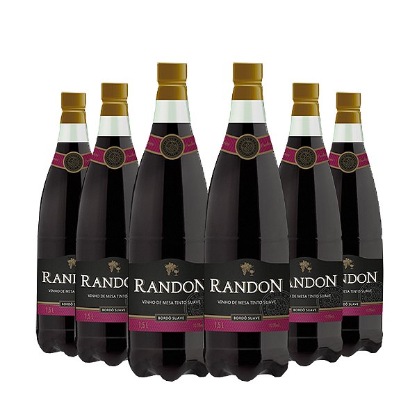 VINHO TINTO SUAVE BORDO 06X1500ML - RANDON PET