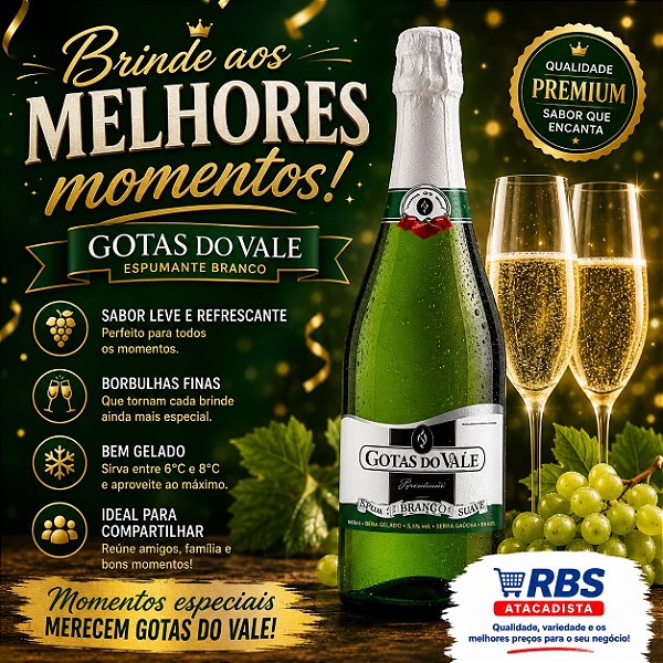 BEBIDA ALCOOLICA MISTA GASEIFICADA MACA 12X660ML - GOTAS DO VALE VIDRO