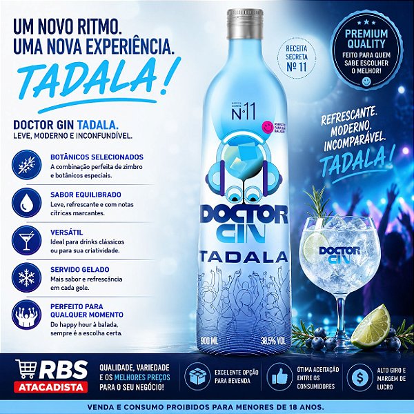 DOCTOR GIN - TADALA 12x900ML