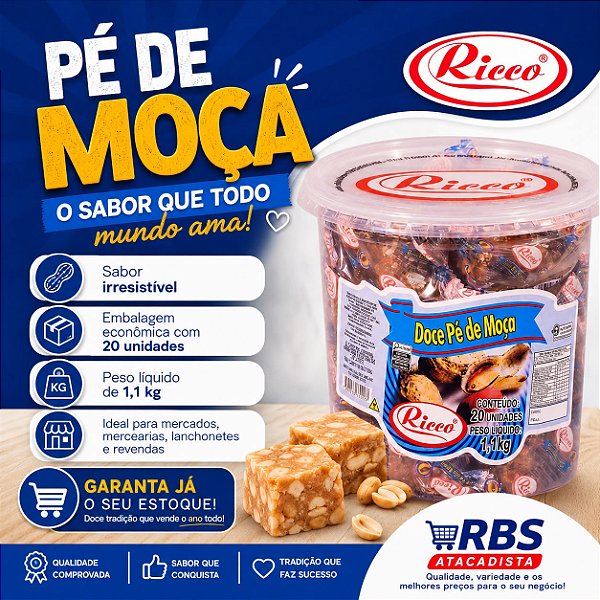 DOCES MIX PE DE MOCA 20X55G CX/6