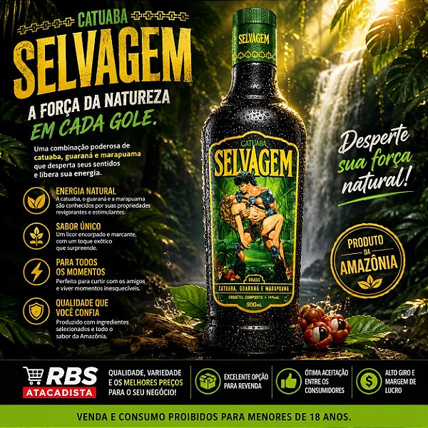COQUETEL CATUABA SELVAGEM 12X900ML