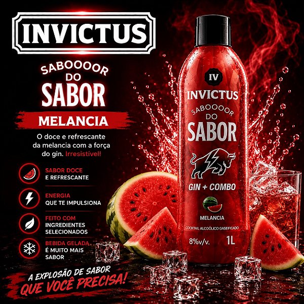 INVICTUS SABOR DO SABOR -MELANCIA 1L