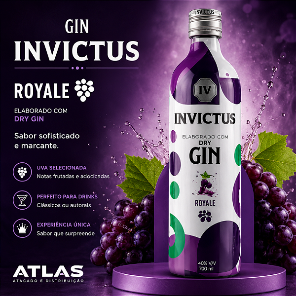 GIN INVICTUS ROYALE GF 900ML